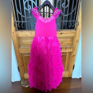 Dollcake Best Wishes Barbie Frock dress. Girls size 12.